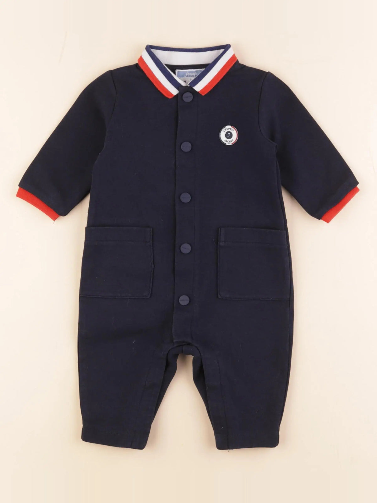 Jacadi - combinaison bleu - 6 mois