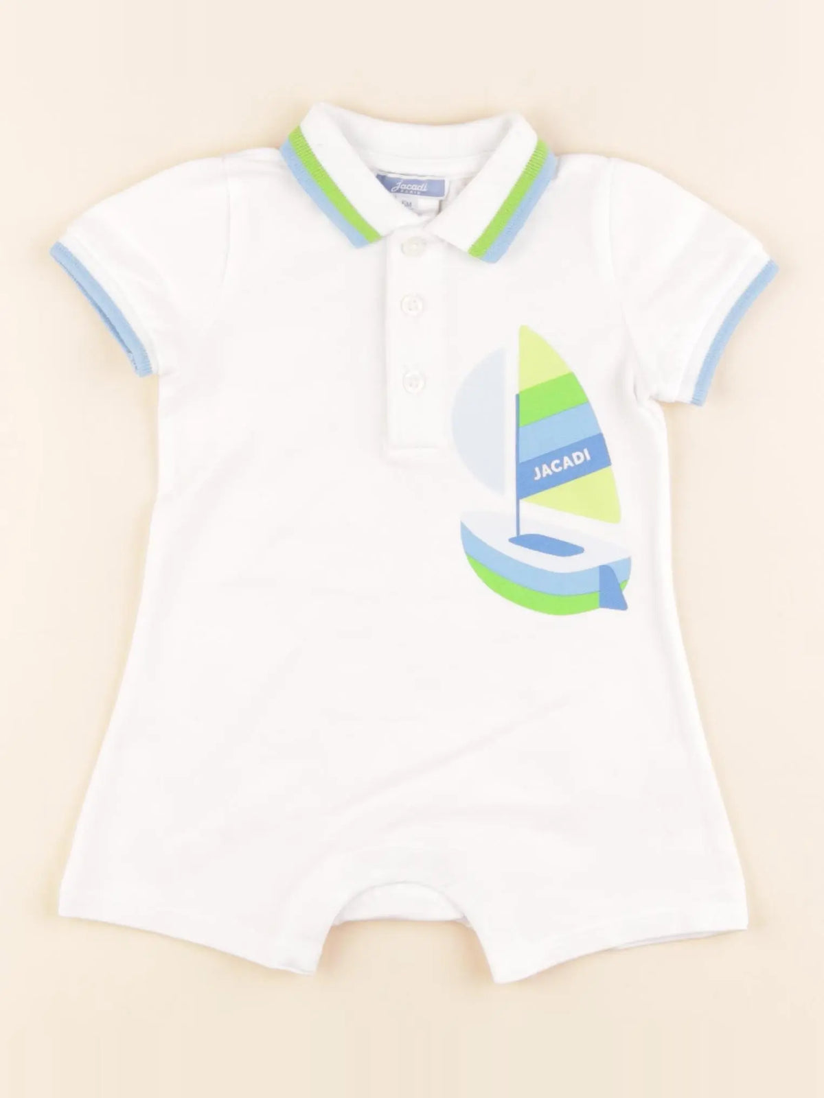 Jacadi - combinaison blanc - 6 mois