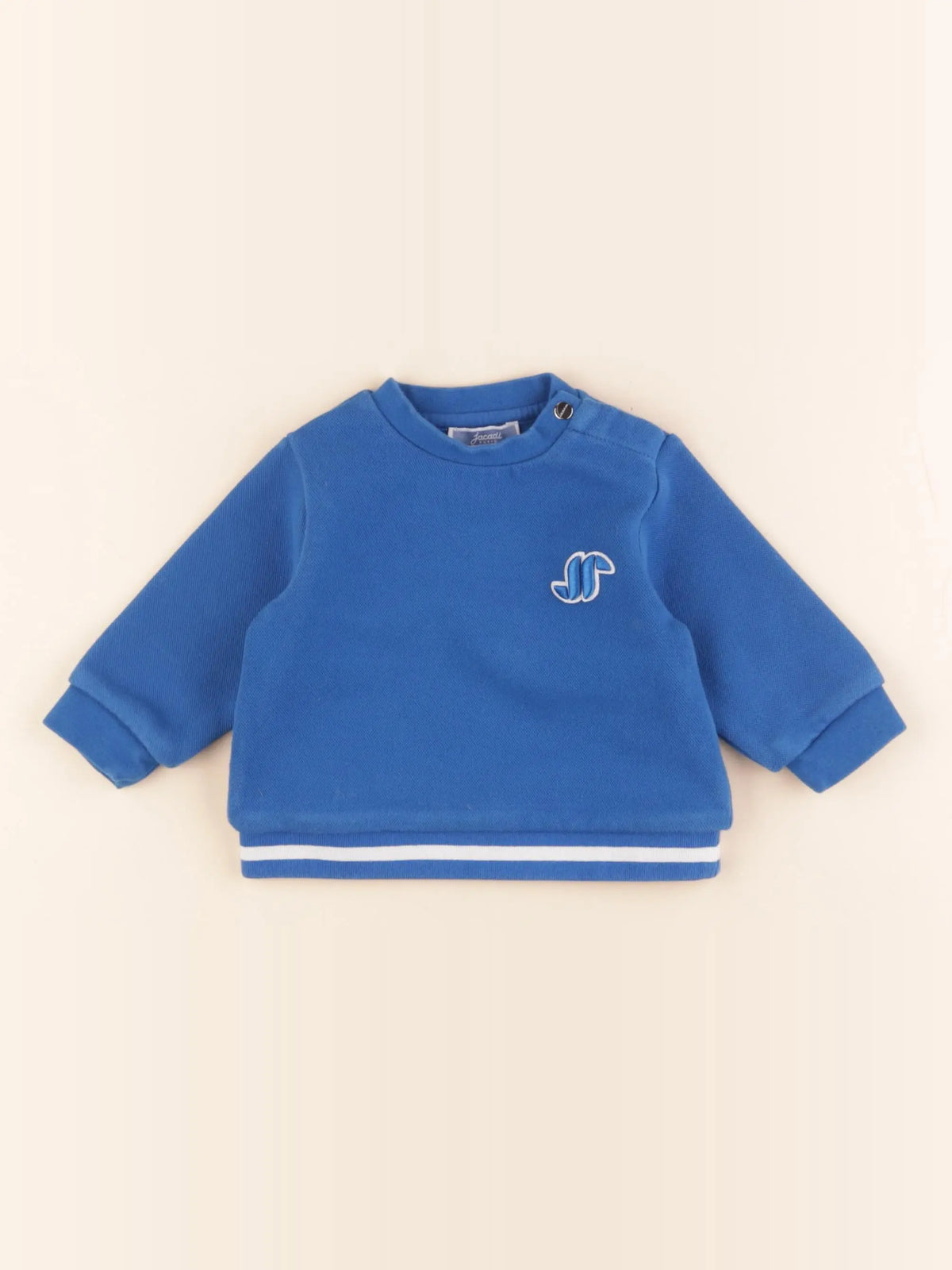 Jacadi - sweat bleu - 6 mois