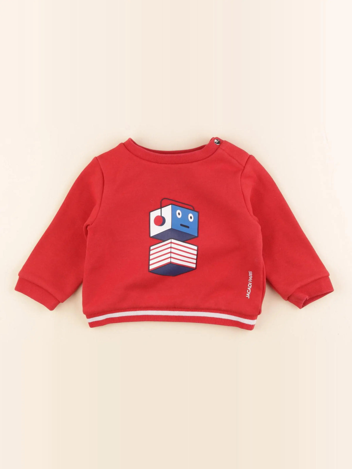 Jacadi - sweat rouge - 12 mois