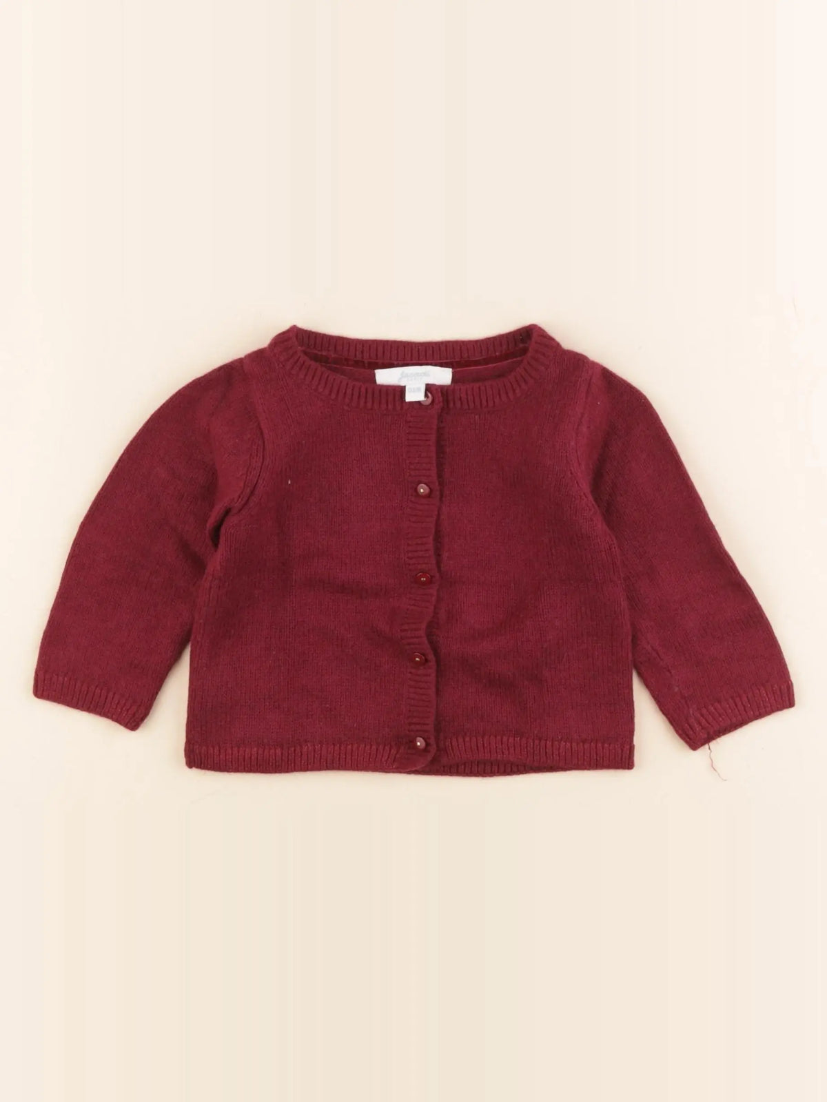 Jacadi - gilet rouge - 6 mois