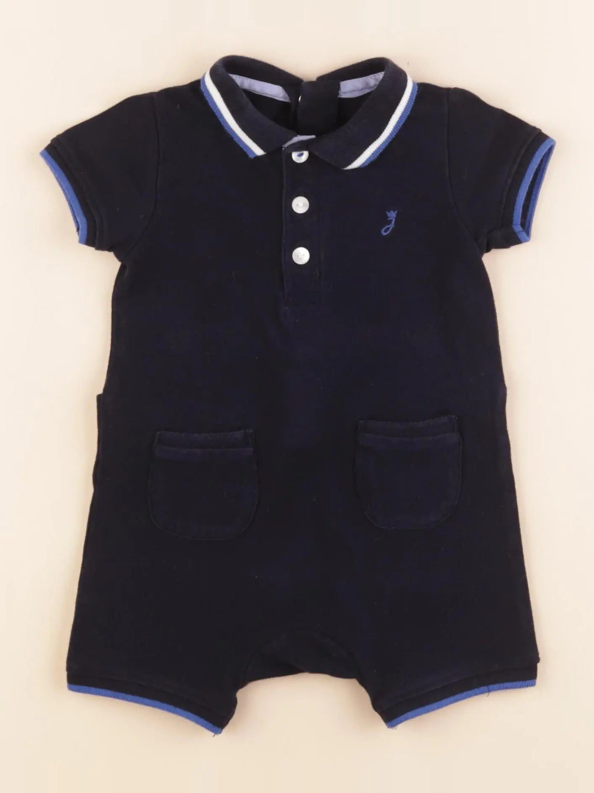 Jacadi - combinaison bleu - 6 mois