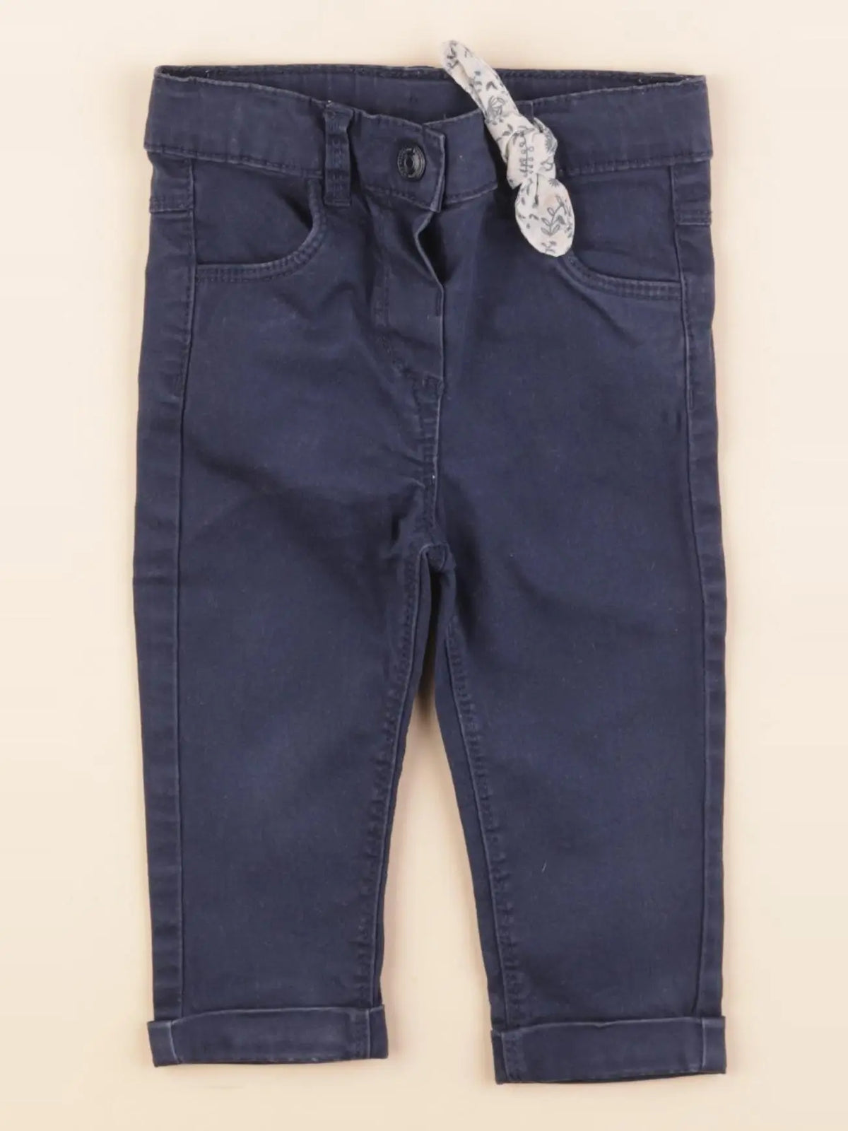 Tape à l'oeil - pantalon bleu - 12 mois