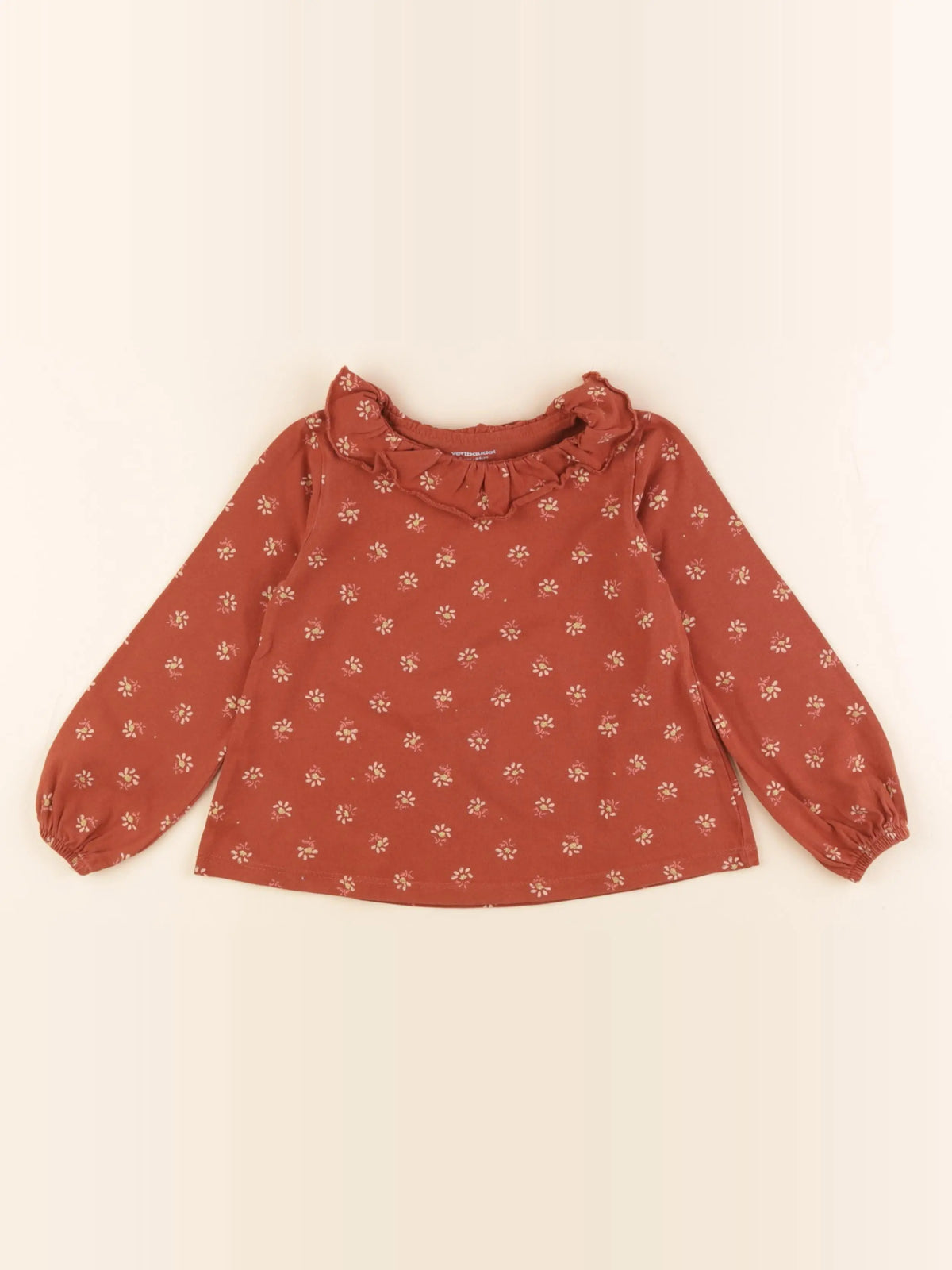 Vertbaudet - tee-shirt marron - 3 ans