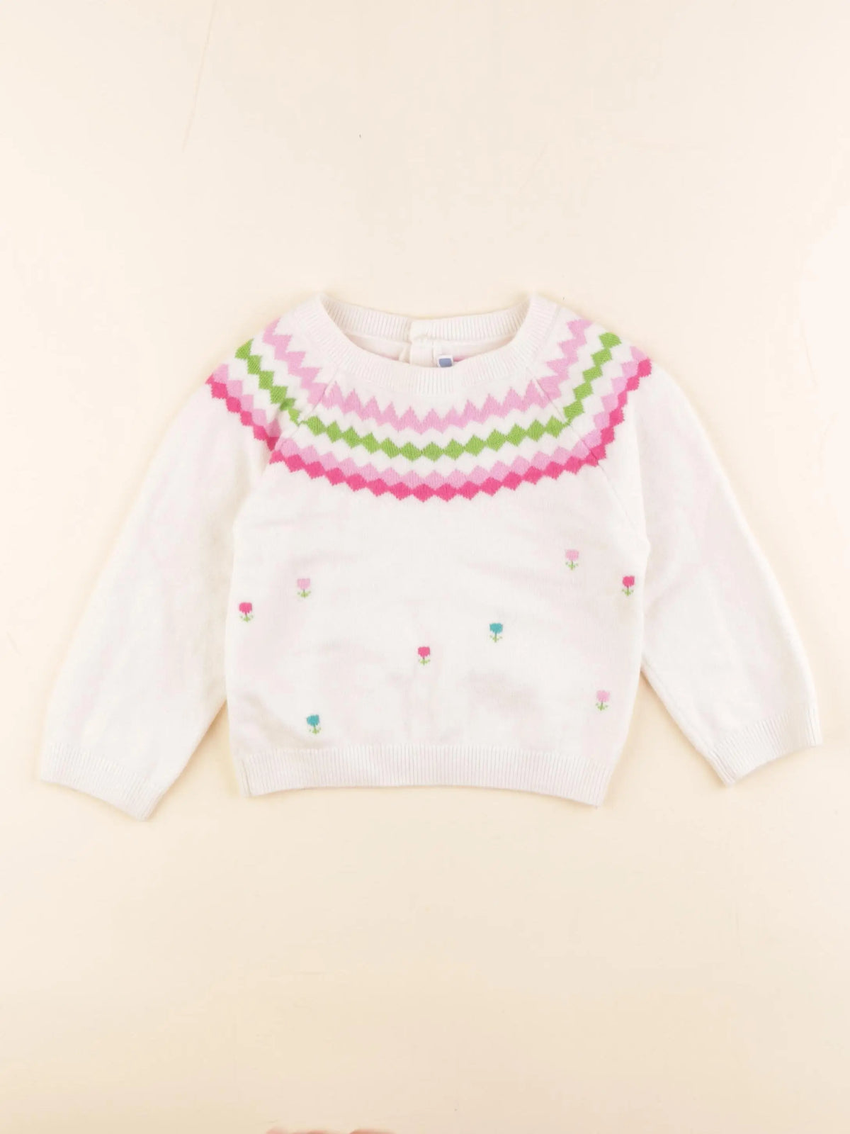 Jacadi - pull blanc - 24 mois