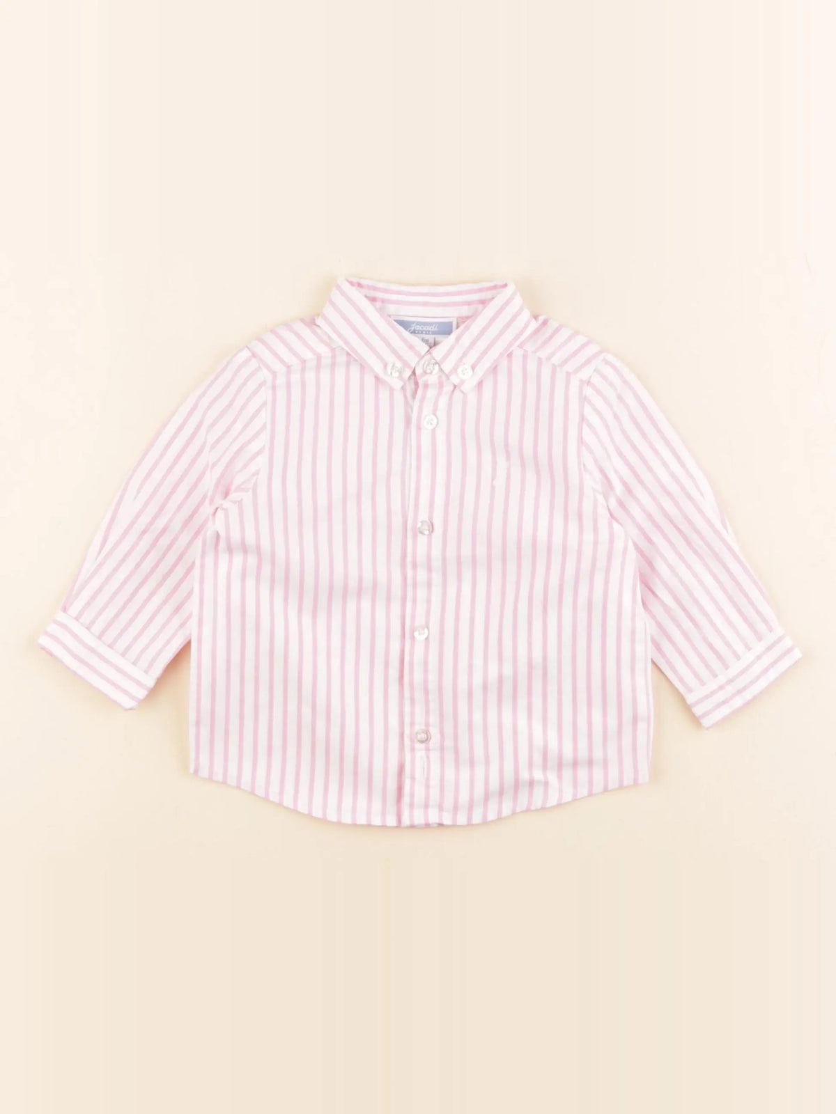 Jacadi - chemise blanc, rose - 6 mois
