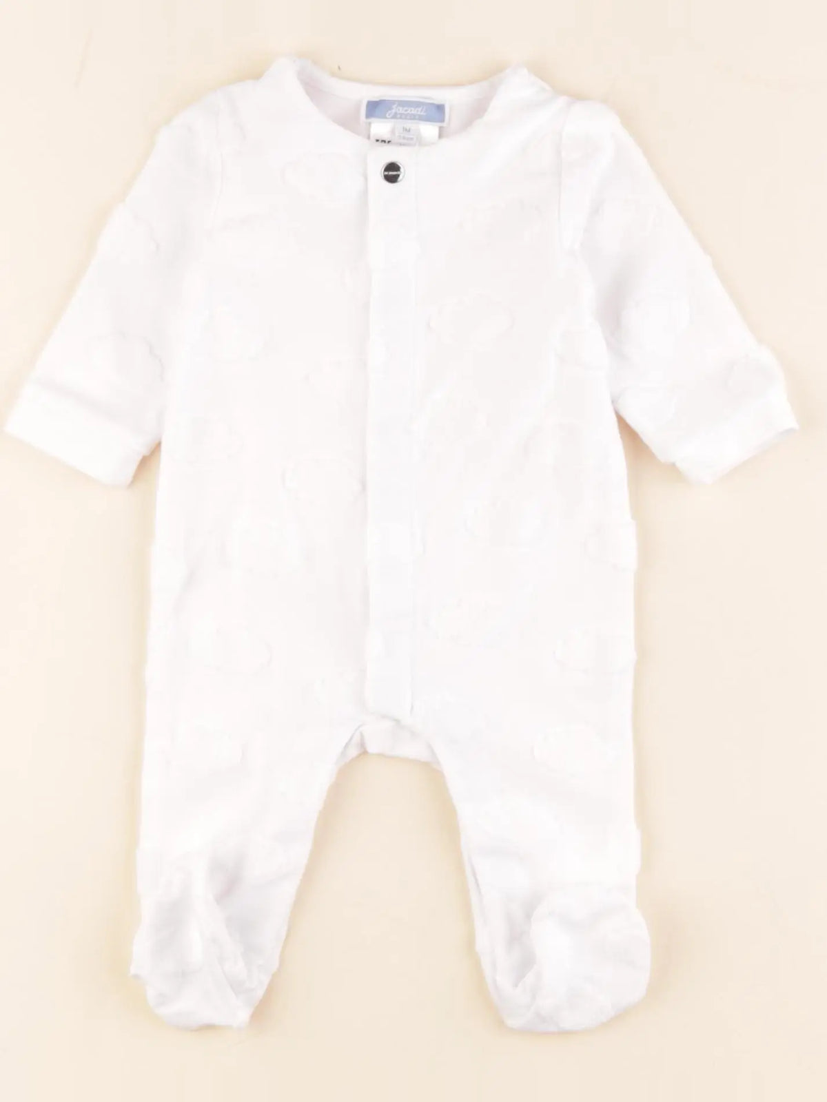 Jacadi - pyjama coton blanc - 1 mois