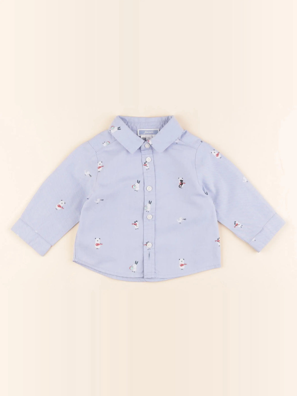 Jacadi - chemise bleu - 6 mois