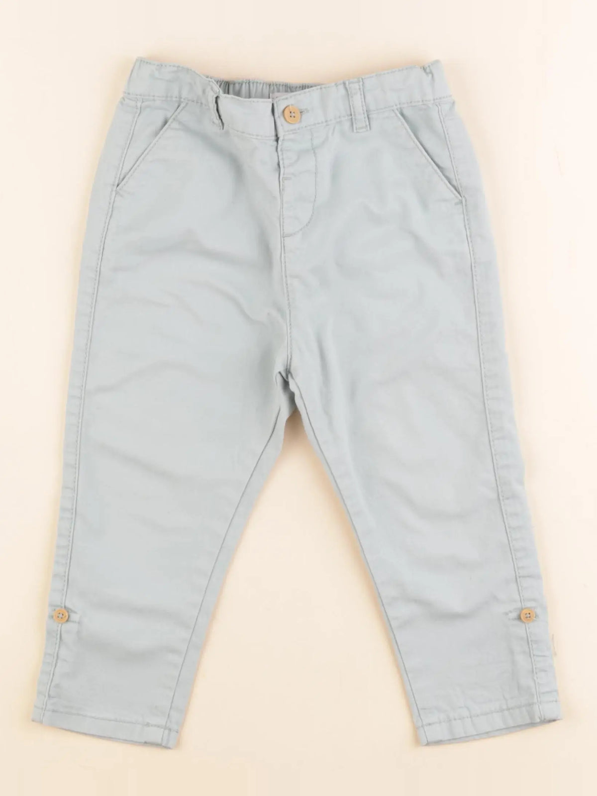 Vertbaudet - pantalon vert - 2 ans