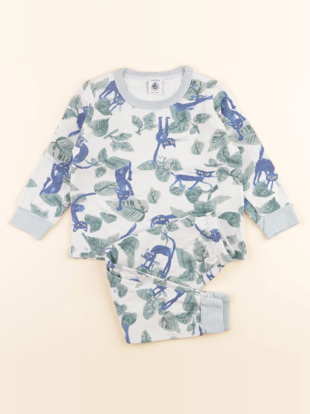 Pyjama coton bleu