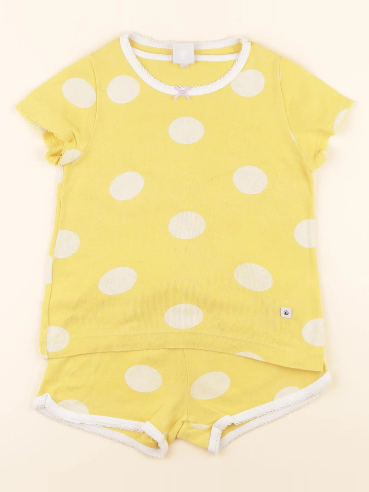 Pyjama coton jaune