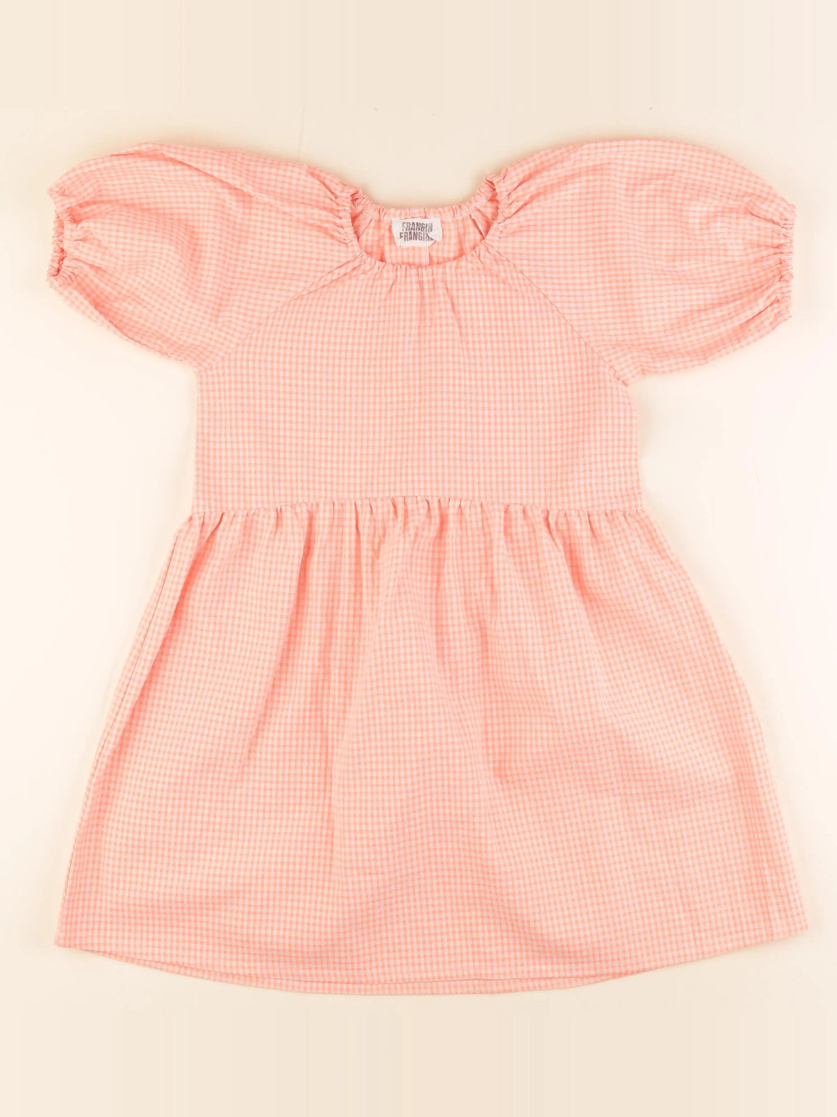 Frangin Frangine - robe orange fluo - 8 ans