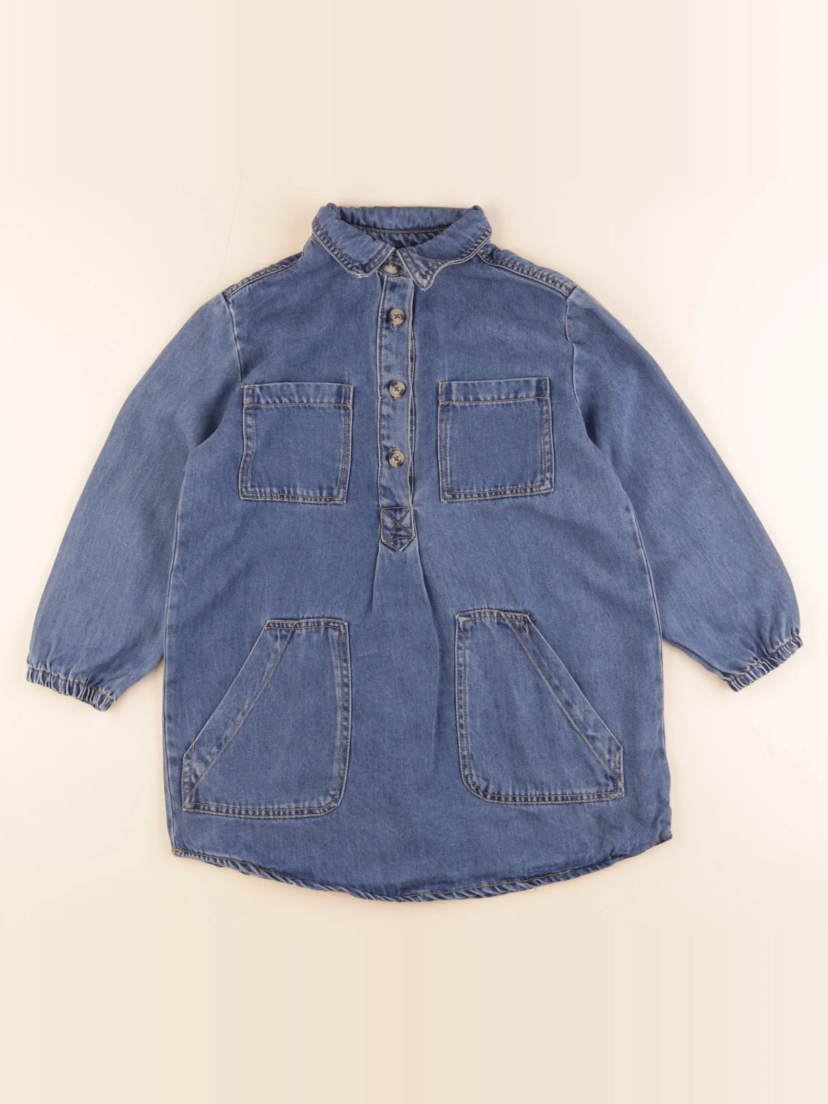 Monoprix - robe bleu - 8 ans