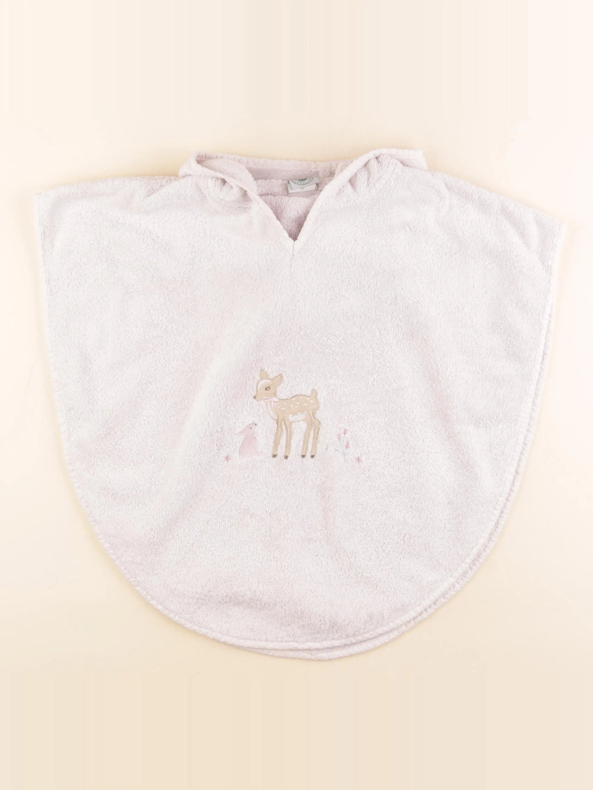 Bouchara - cape de bain rose - 3/12 mois