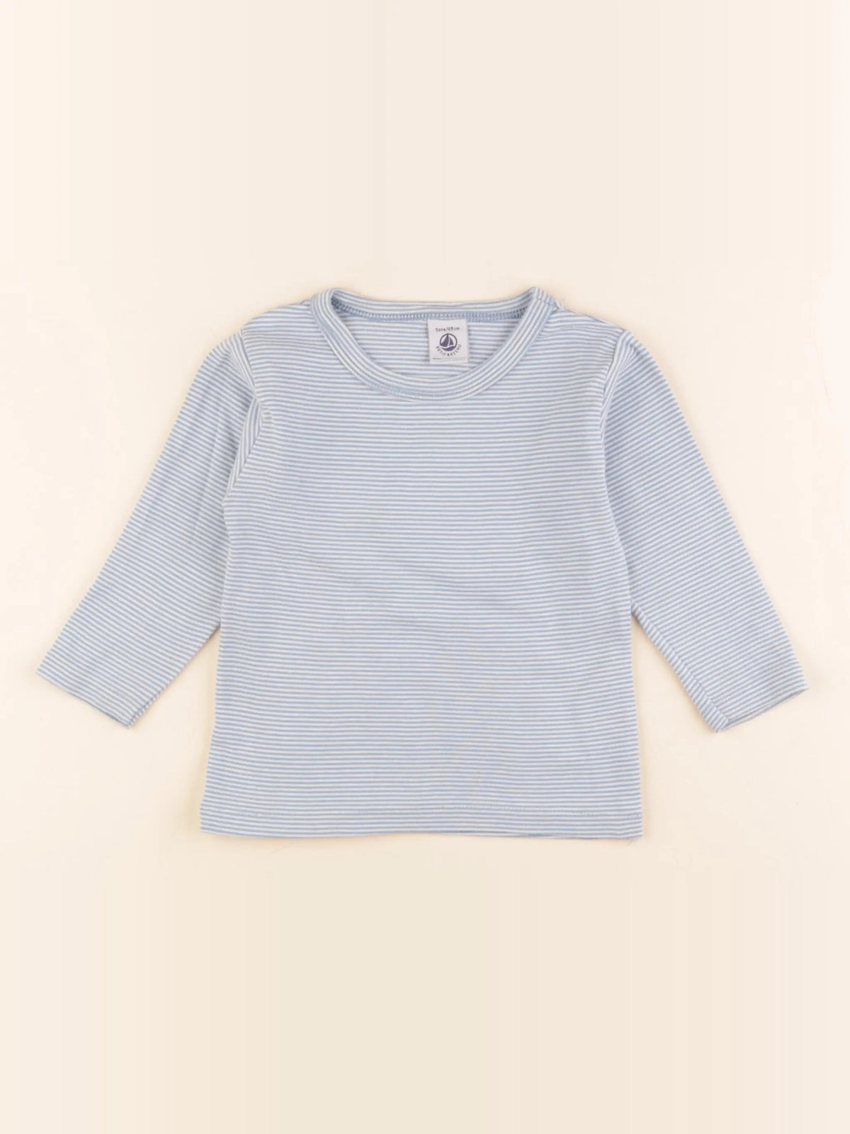 Petit Bateau - maillot de corps bleu, blanc - 3 ans