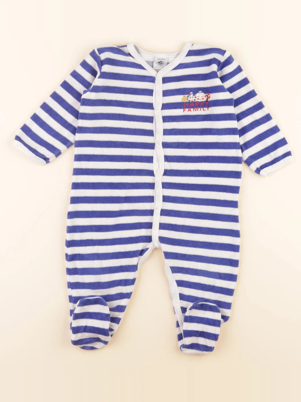 Pyjama velours bleu