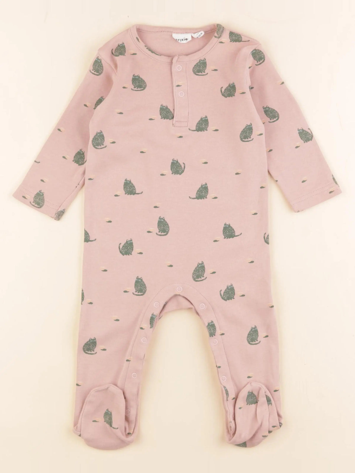 Trixie - pyjama coton rose - 9/12 mois