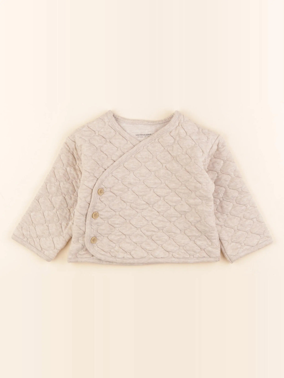 Vertbaudet - veste beige - 18 mois