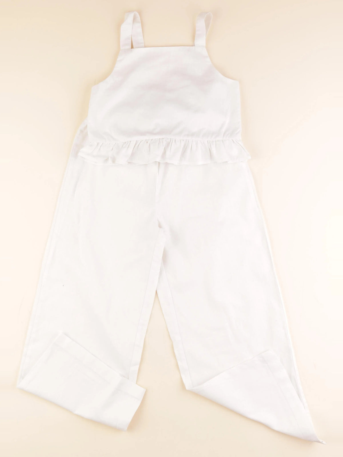 Vertbaudet - ensemble coton blanc - 10 ans