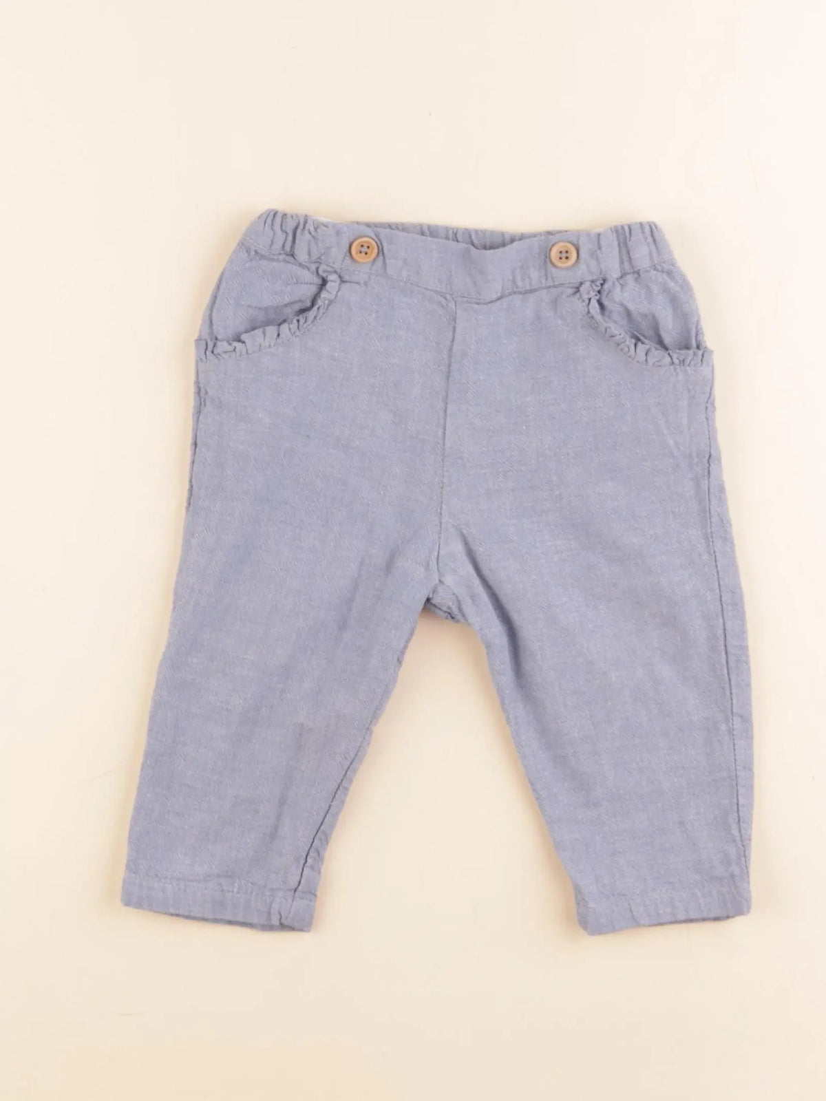 Cyrillus - pantalon bleu - 12 mois