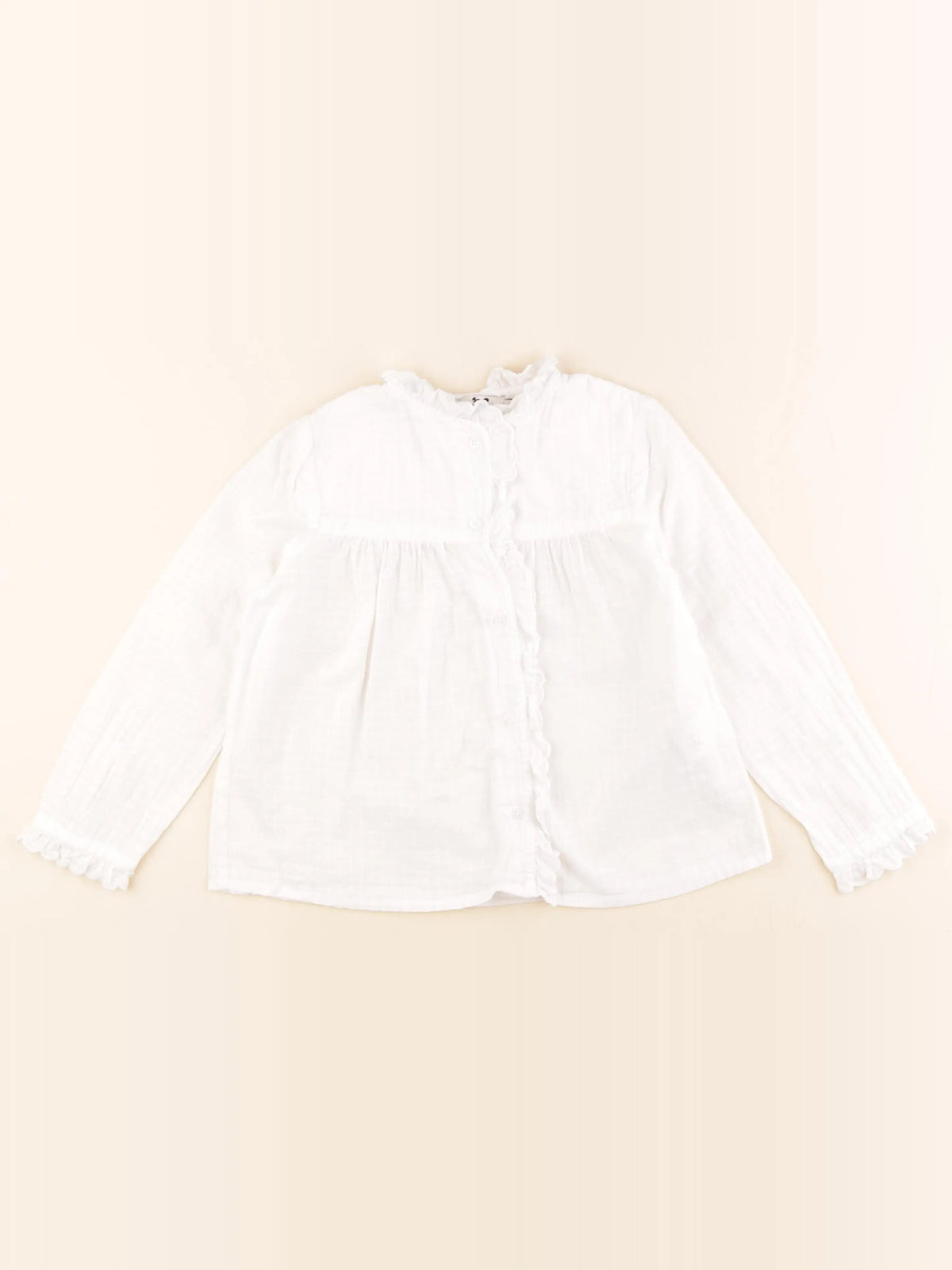 Cyrillus - blouse blanc - 6 ans