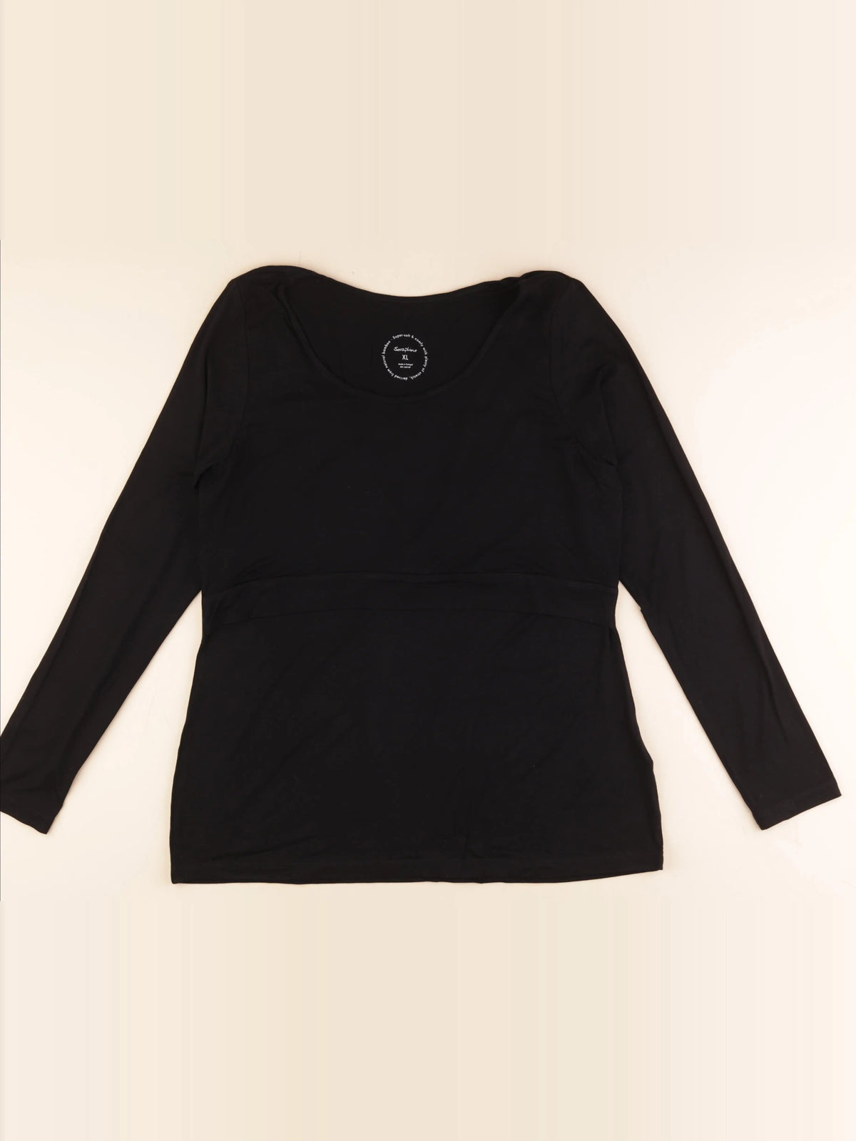Seraphine - tee-shirt grossesse, allaitement noir - xl