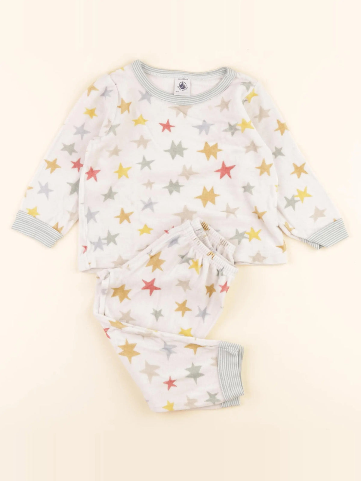 Pyjama velours multicolore