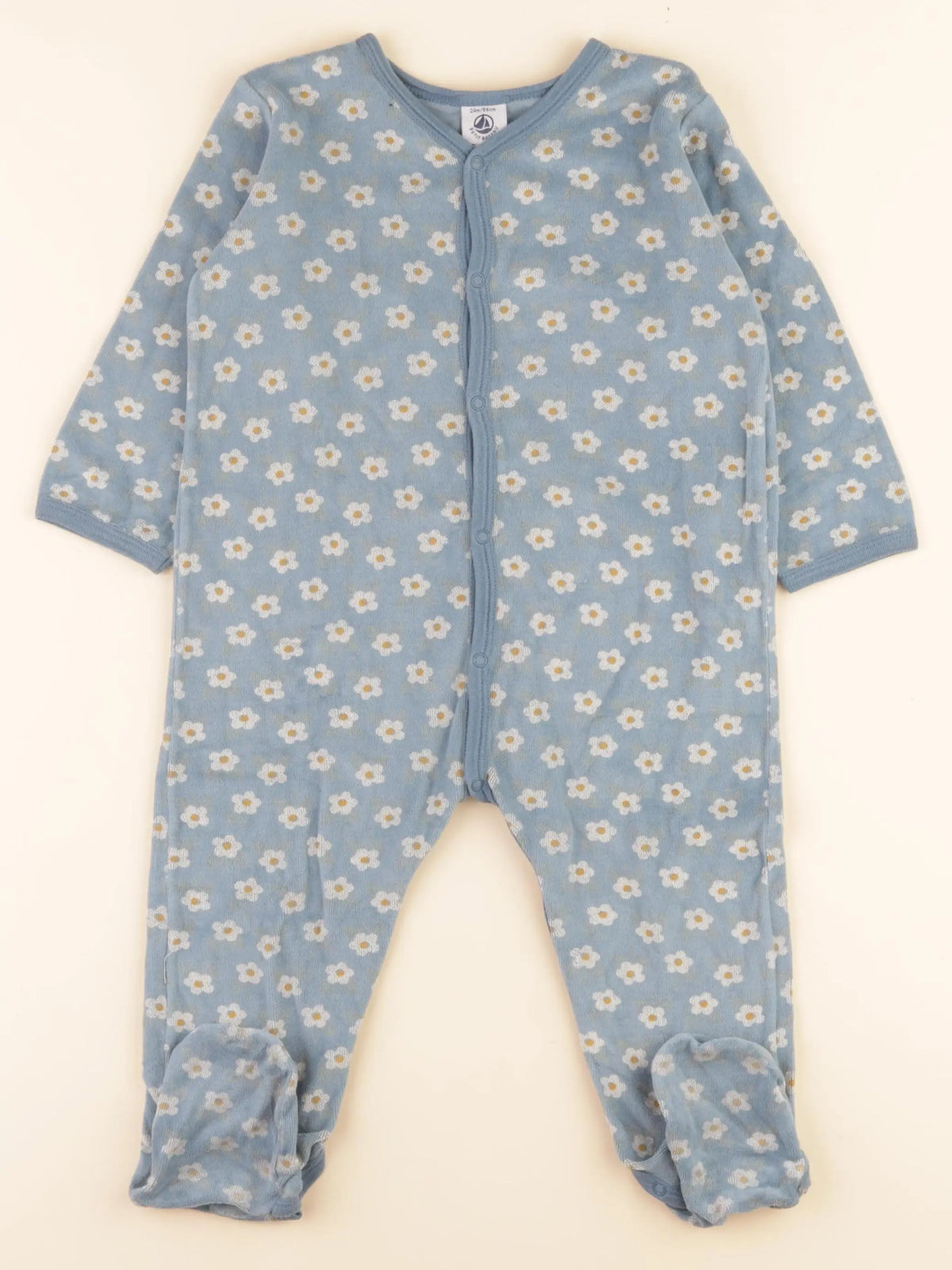 Pyjama velours bleu