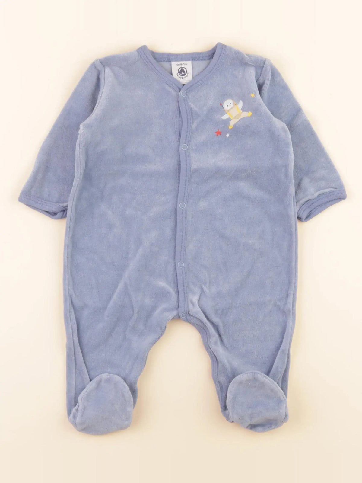 Pyjama velours bleu