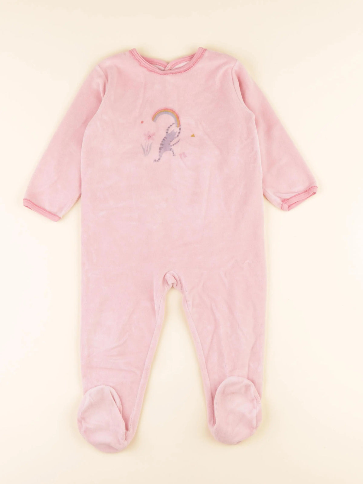 Pyjama velours rose