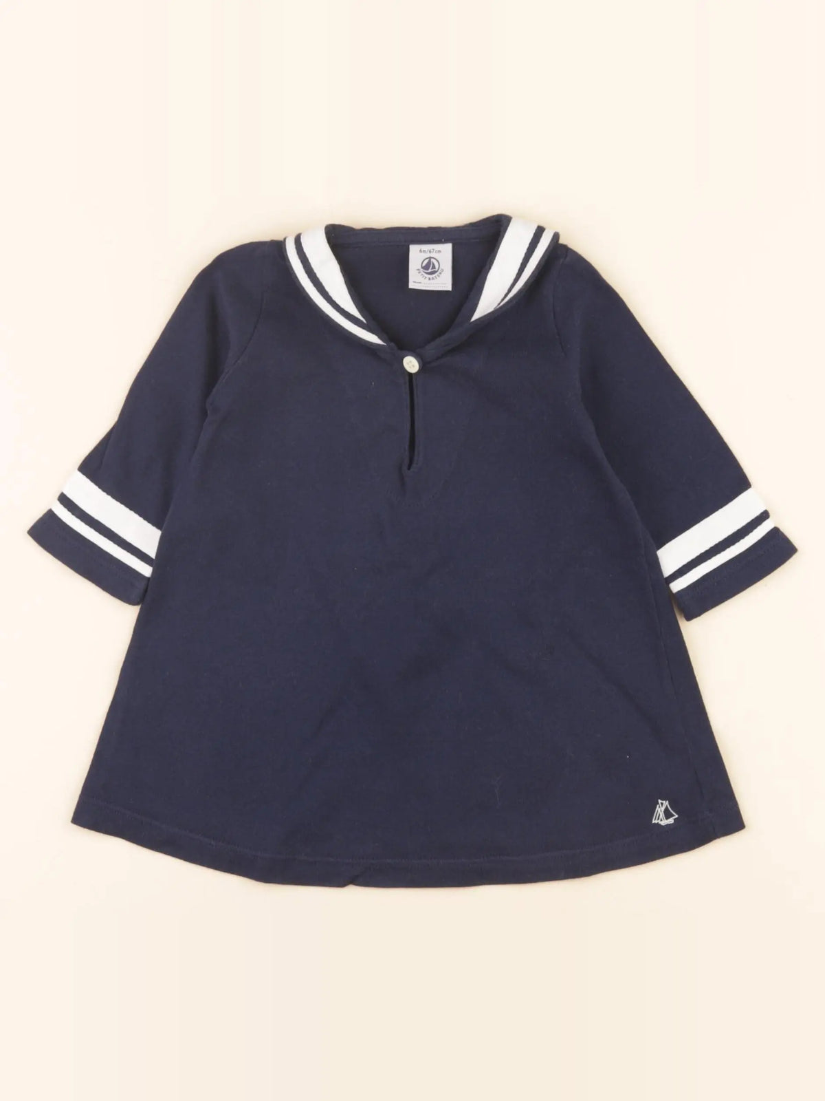 Robe coton bleu