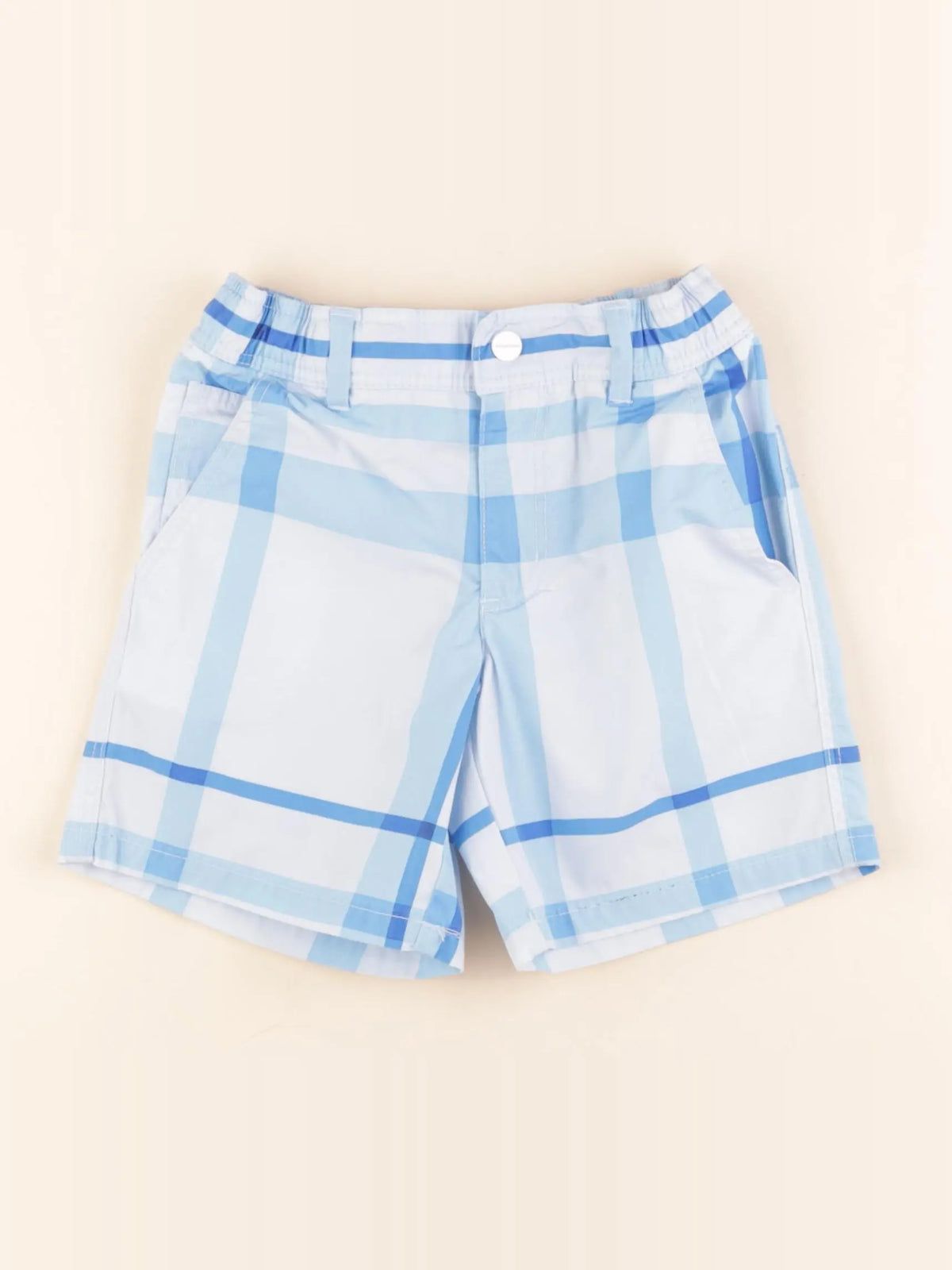 Jacadi - short blanc, bleu - 4 ans