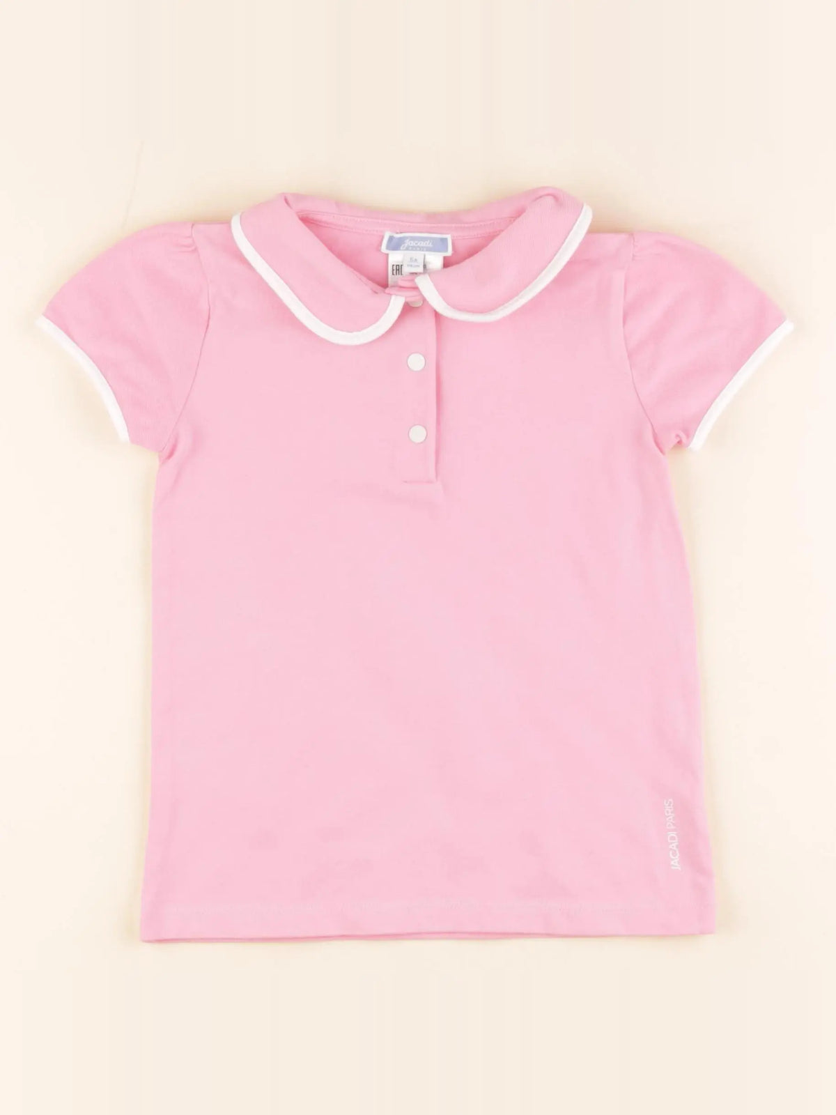 Jacadi - polo rose - 6 ans