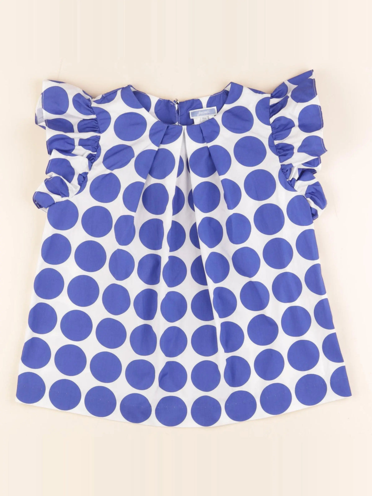 Jacadi - blouse blanc, bleu - 10 ans