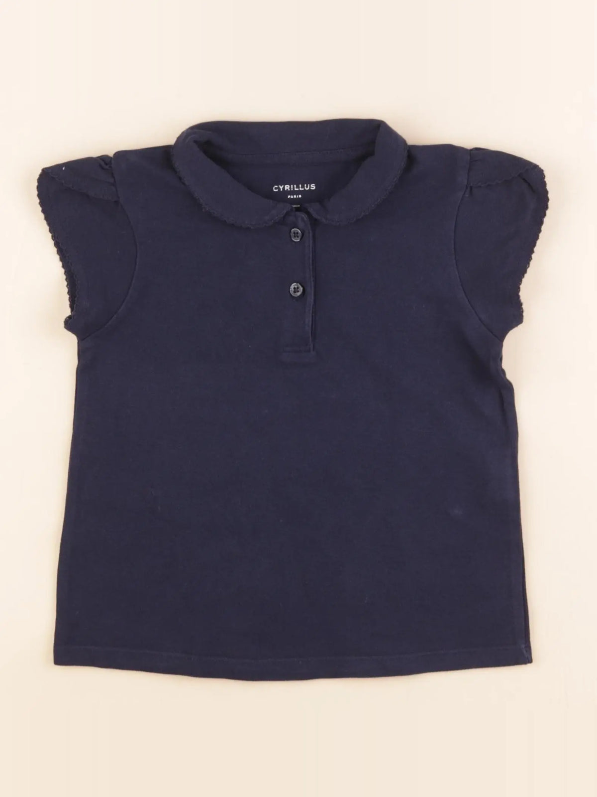Cyrillus - polo bleu - 4 ans