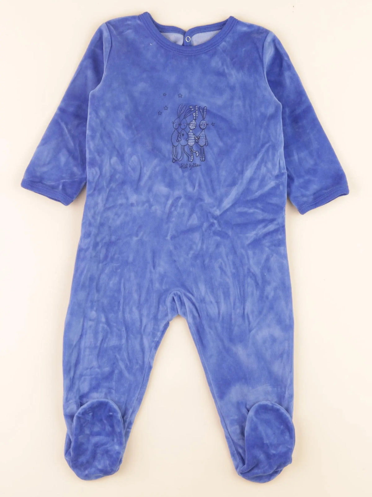 Pyjama velours bleu