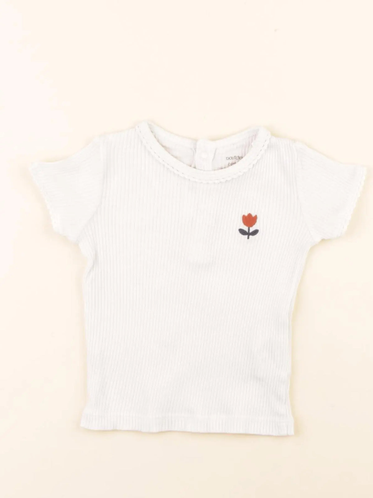 Boutchou - tee-shirt blanc - 9 mois