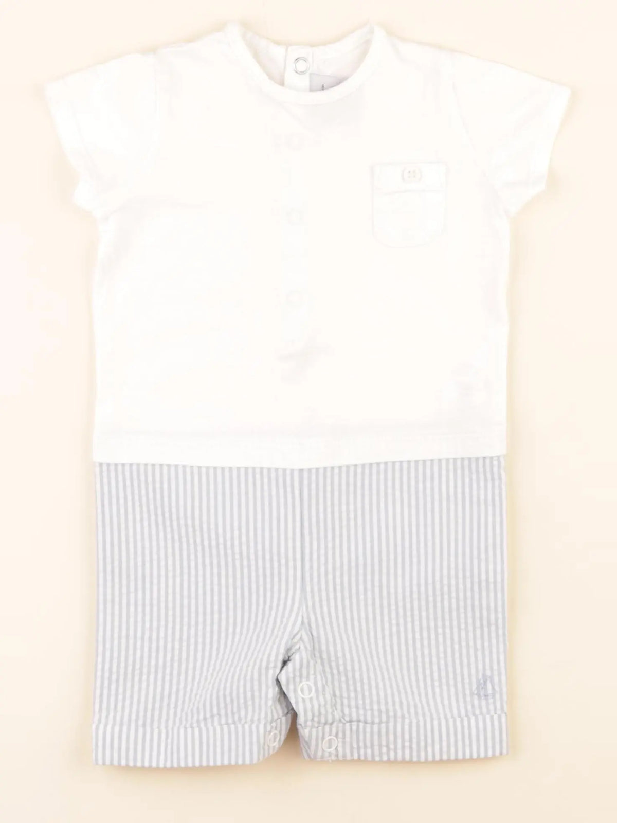Combinaison blanc, bleu
