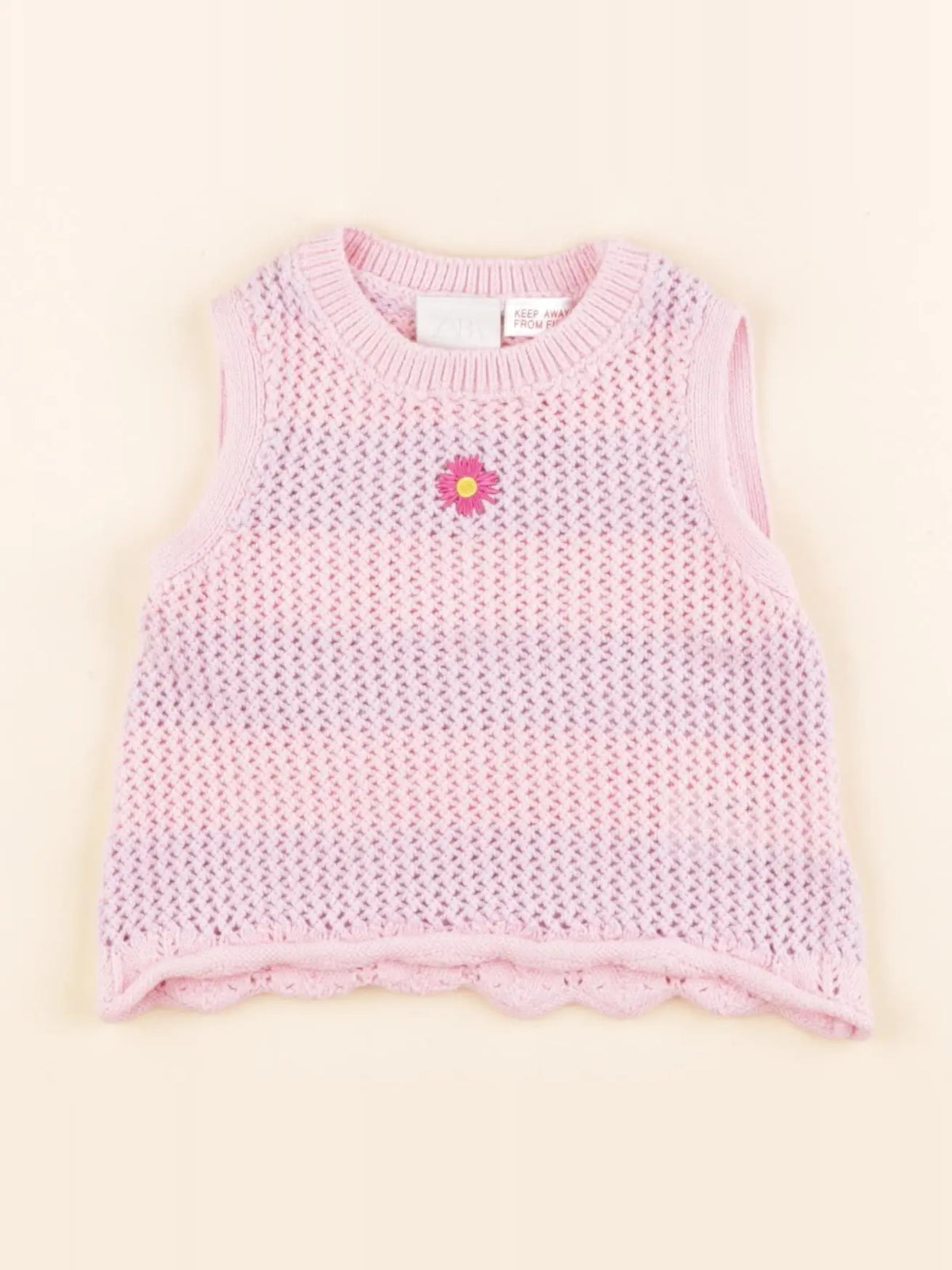 Zara - pull rose - 18 mois