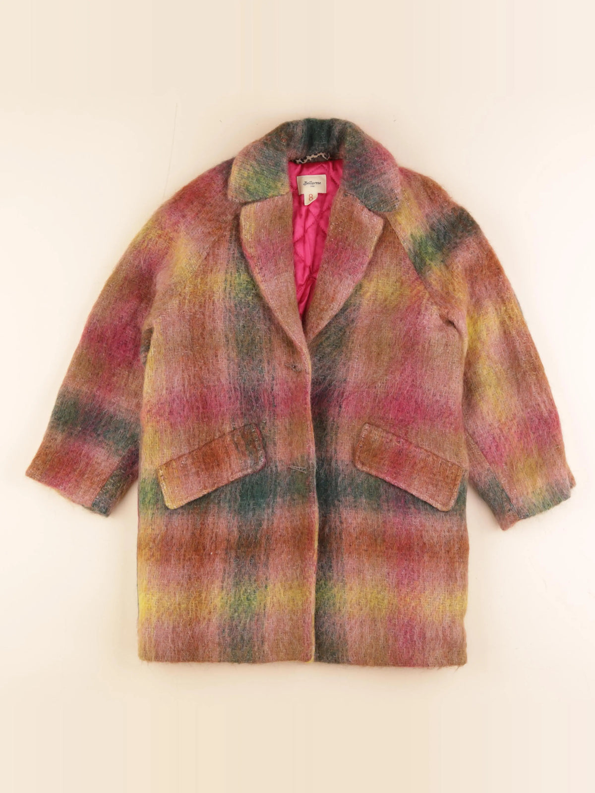 Bellerose - manteau multicolore - 8 ans