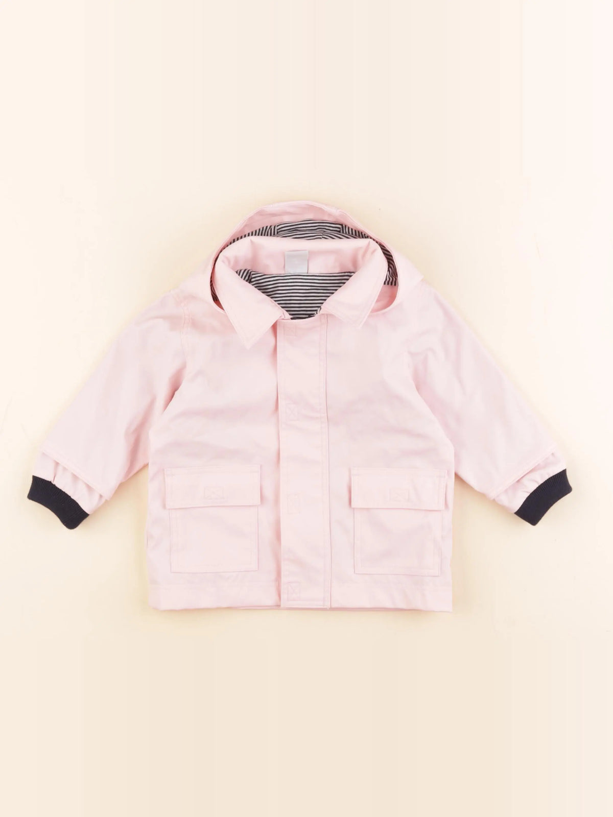 Petit Bateau - imperméable rose - 6 mois