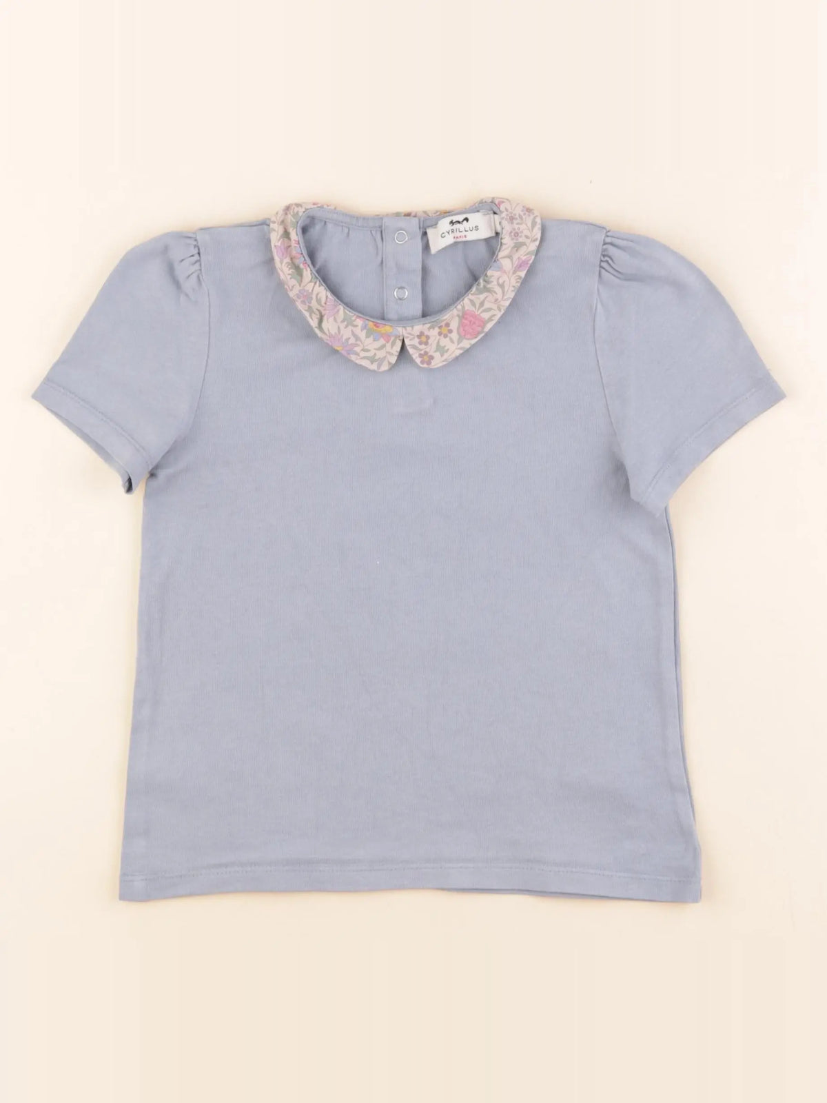 Cyrillus - tee-shirt bleu - 6 ans