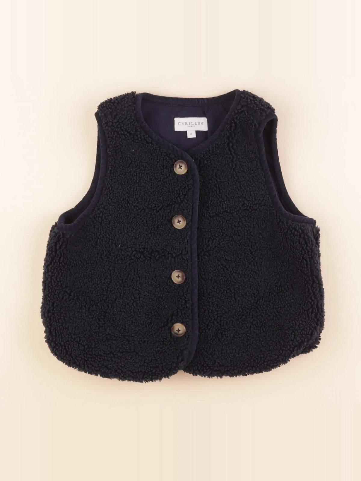 Cyrillus - gilet bleu - 4 ans
