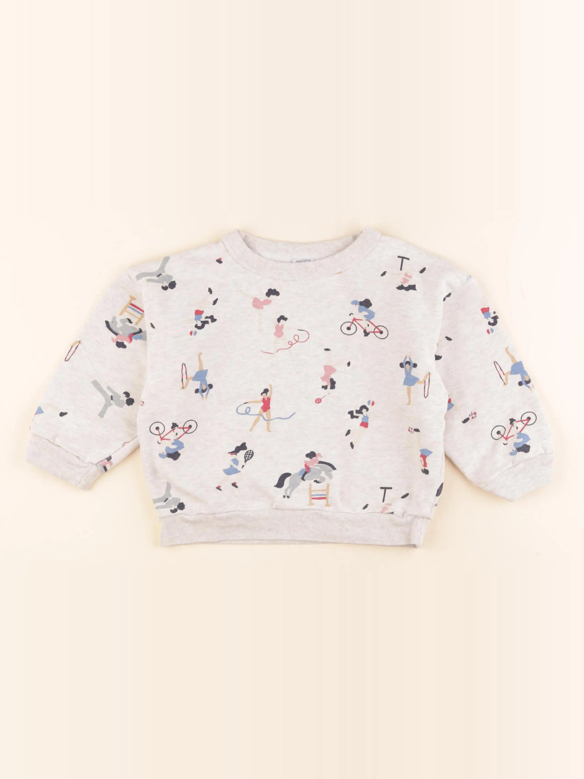 Petit Bateau - sweat beige - 4 ans