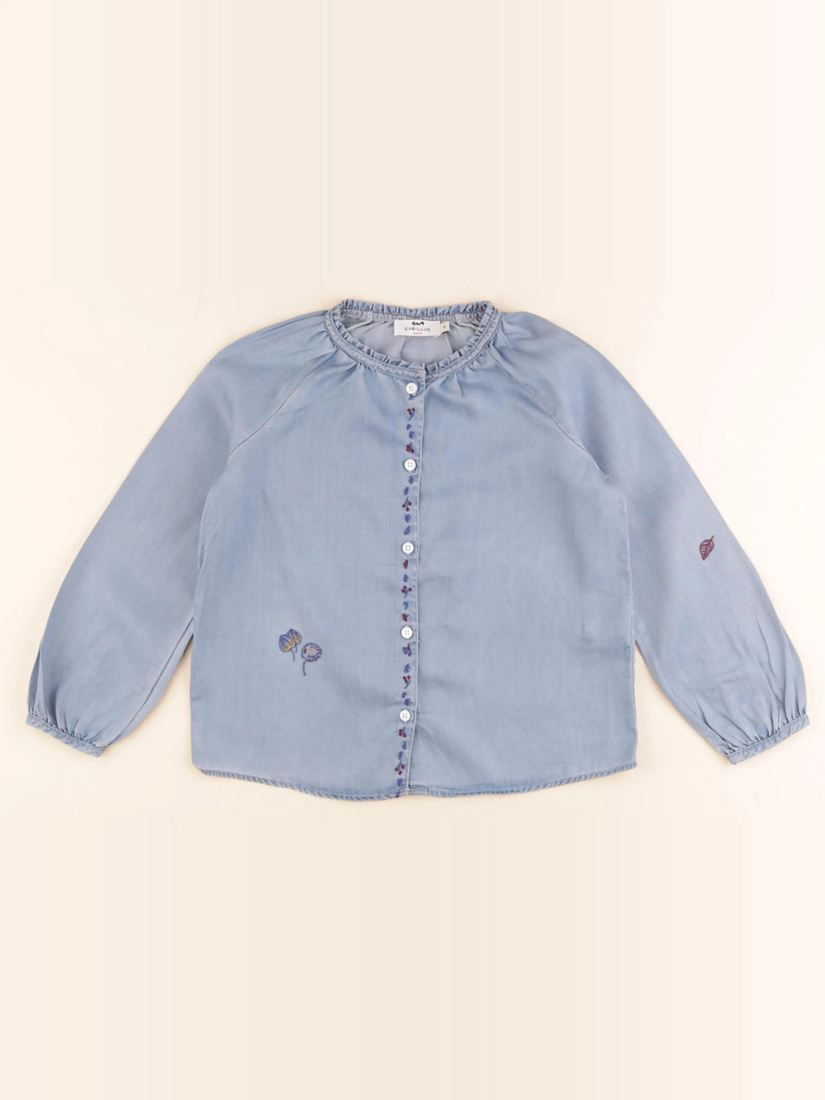 Cyrillus - blouse bleu - 8 ans