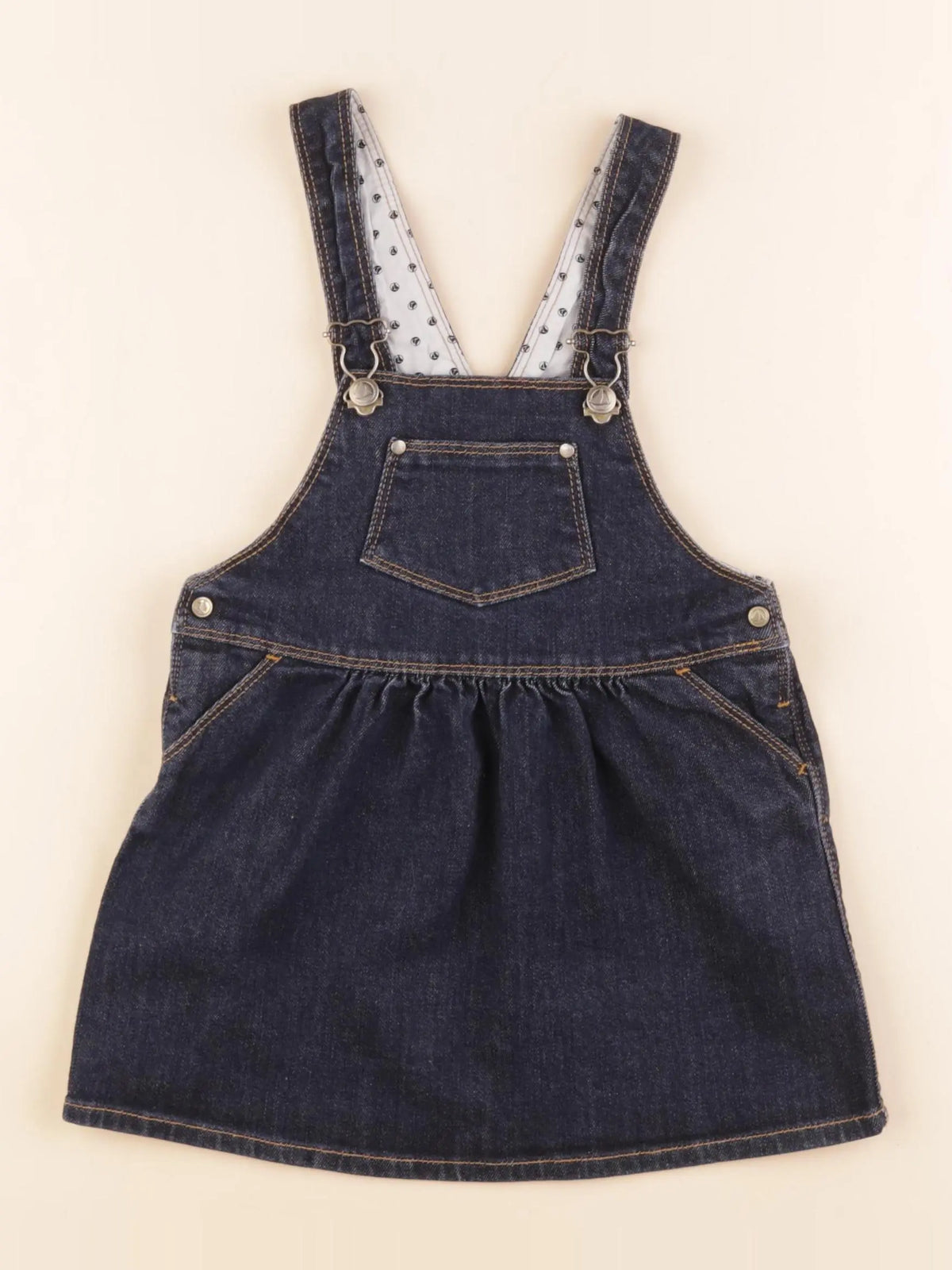 Petit Bateau - robe bleu - 24 mois