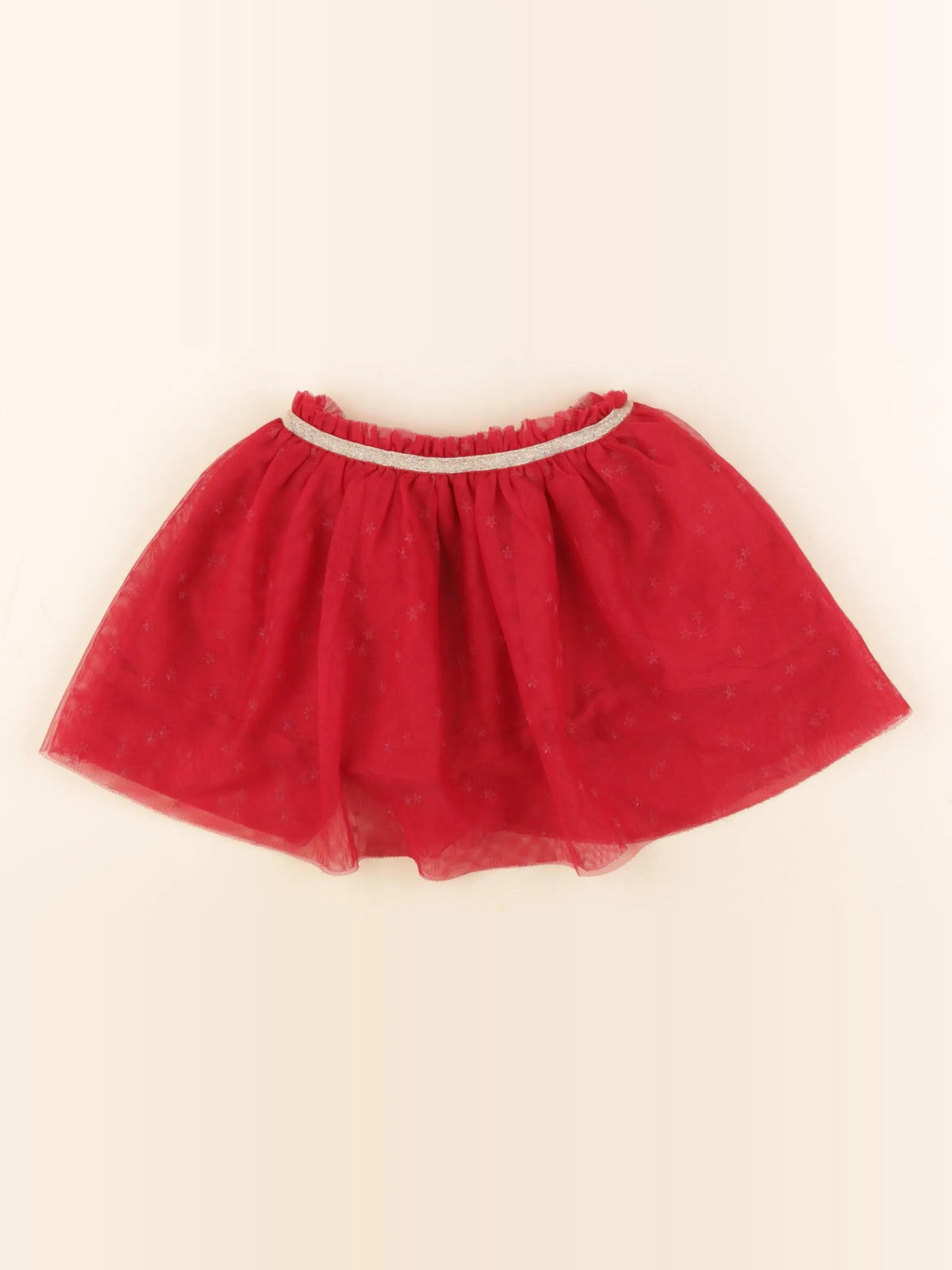 Vertbaudet - jupe rouge - 3 ans
