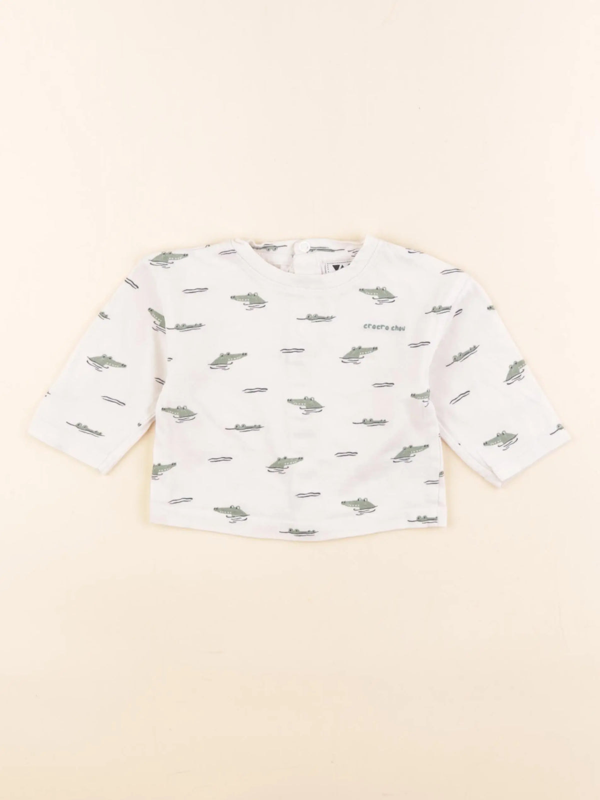 Tape à l'oeil - tee-shirt beige, vert - 3 mois