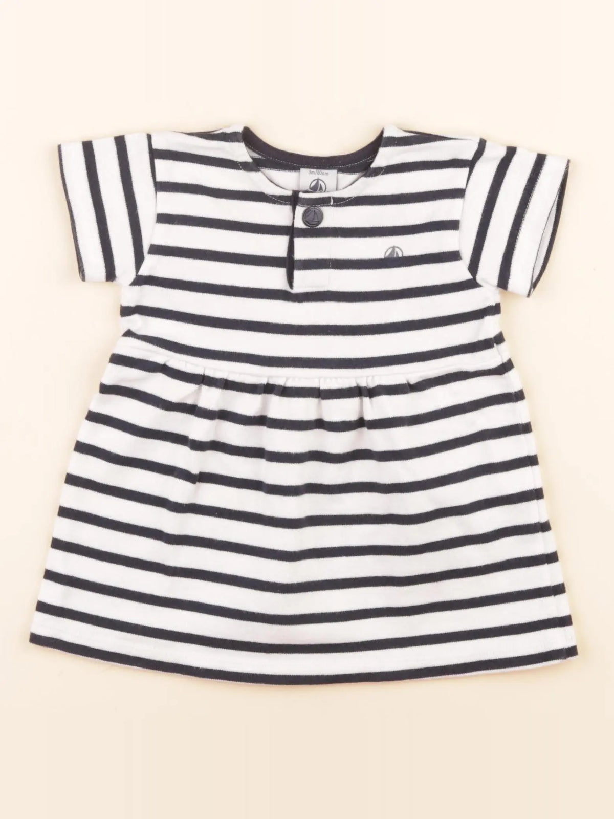 Robe blanc, bleu
