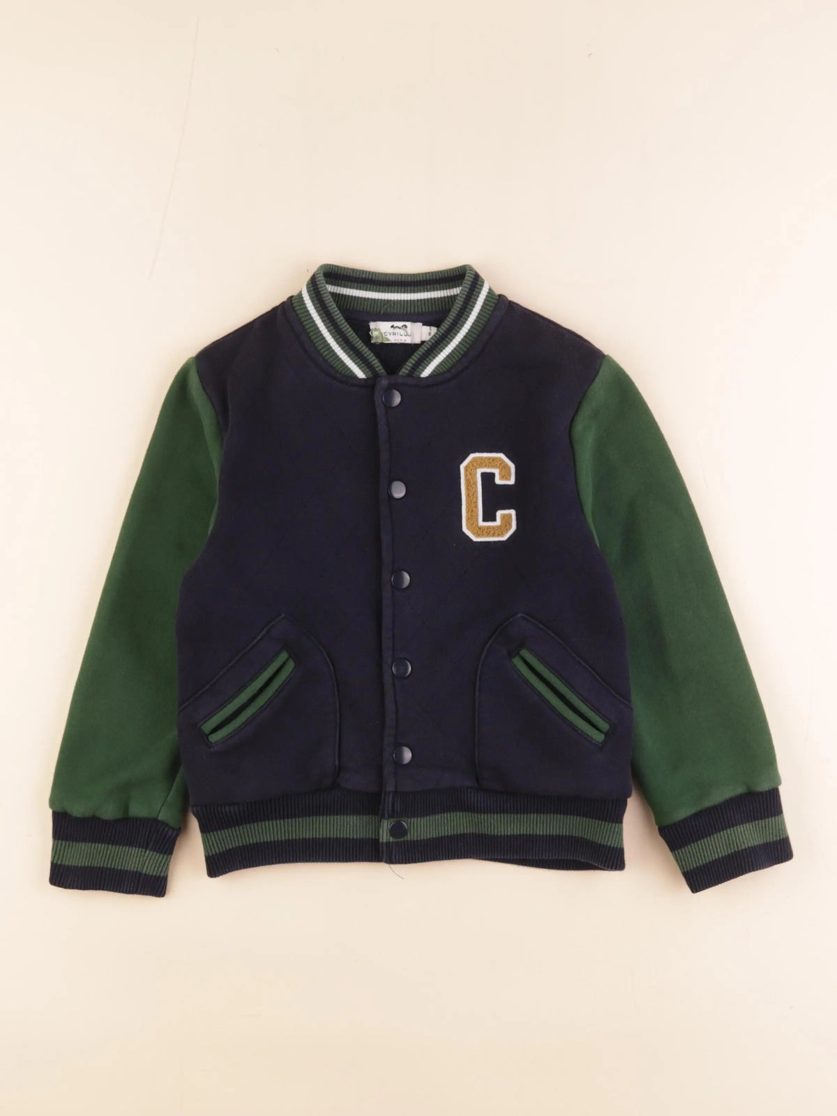 Cyrillus - sweat imprimé au dos bleu - 6 ans